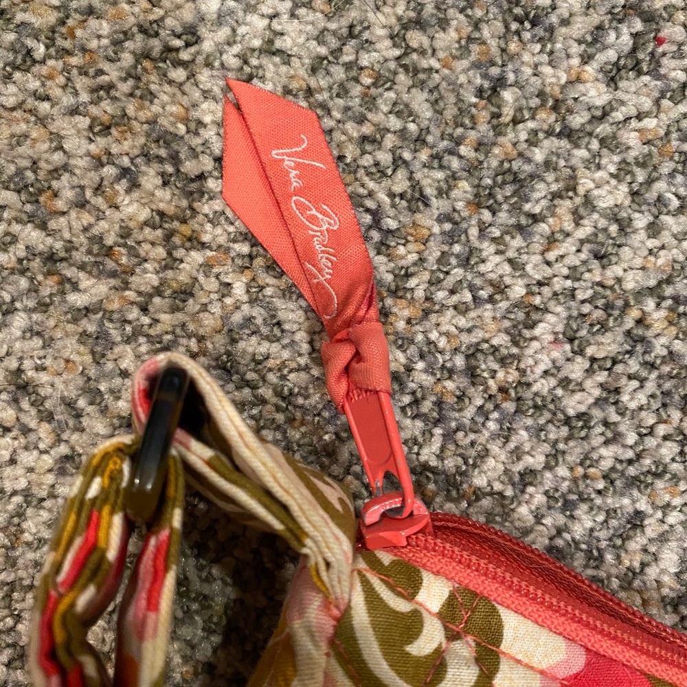 Vera Bradley pink and orange flower print bag - Picture 9 of 11